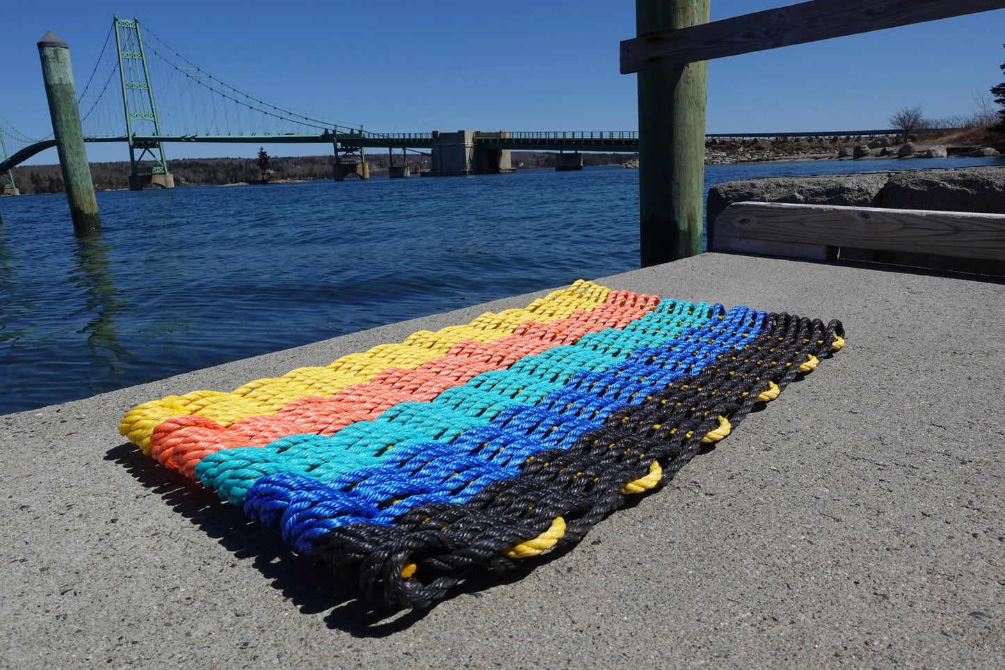Sunset-Inspired Lobster rope Mat